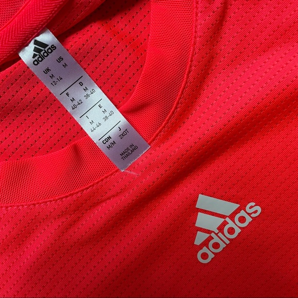 Adidas Aeroready Airy Orange Mesh Tee - Picture 8 of 12